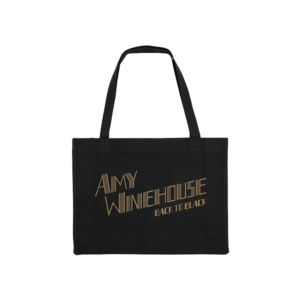 Amy Winehouse Back To Black Tote Bag Front