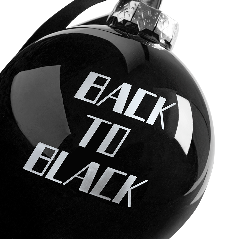 Holiday Ornament back graphic close up