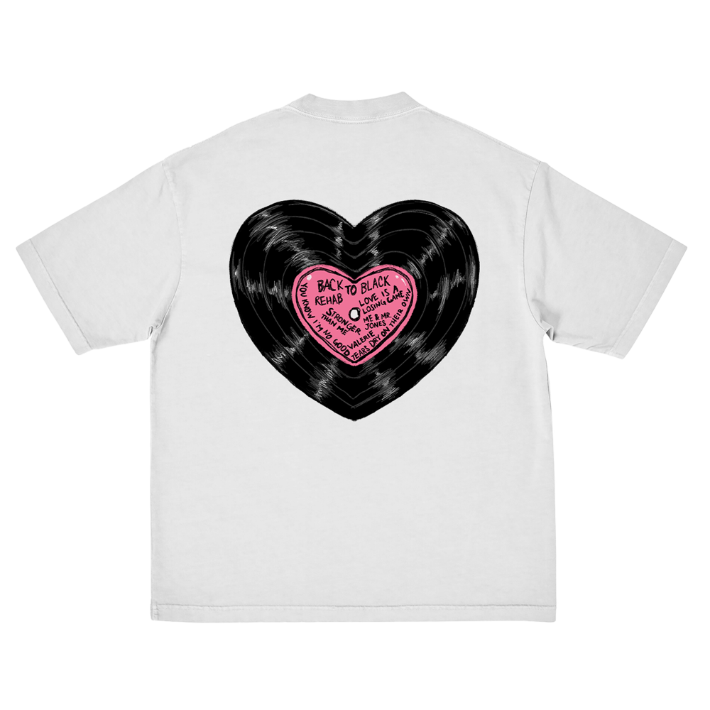 Heart Vinyl T-Shirt Back